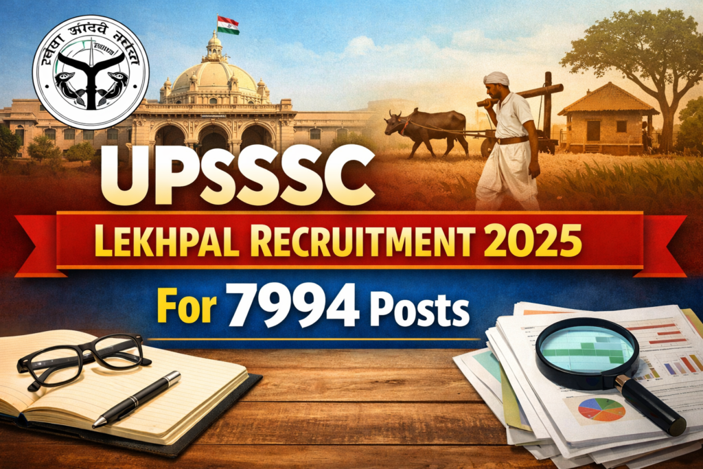 UPSSSC Lekhpal Recruitment 2025 For 7994 Posts