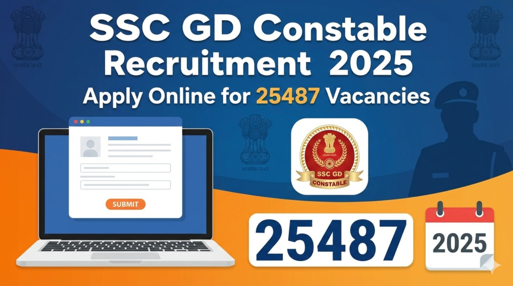 SSC GD Constable Recruitment 2025 – Apply Online for 25487 Vacancies